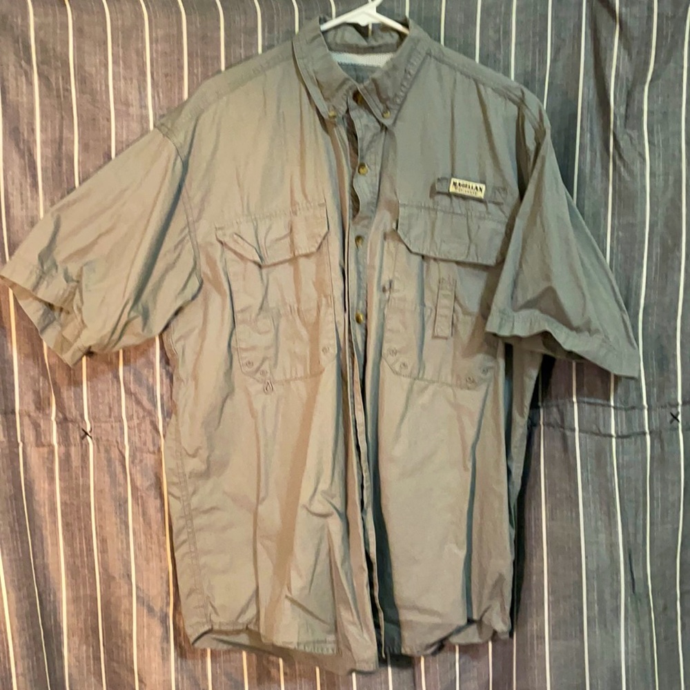 Magellan fishing guide shirt grey “lake fork”